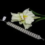 BRANSOLETKA srebrna z kryształkami i perłami Precioso - obrazek 5