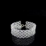 BRANSOLETKA srebrna z kryształkami Precioso