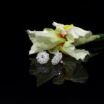 Komplet biżuterii ślubnej kolczyki, bransoletka i naszyjnik - obrazek 5