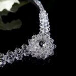 Komplet biżuterii ślubnej kolczyki, bransoletka i naszyjnik - obrazek 8