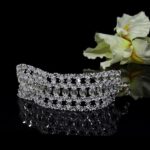 BRANSOLETKA srebrna z kryształkami Precioso