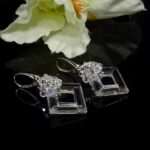 KOLCZYKI srebrne z kryształkami Precioso - obrazek 2