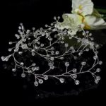 GAŁĄZKA ozdoba do włosów typu opaska z kryształkami długa