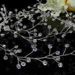 GAŁĄZKA ozdoba do włosów typu opaska z kryształkami długa - obrazek 2