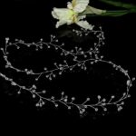 GAŁĄZKA ozdoba do włosów typu opaska z kryształkami długa - obrazek 3