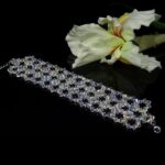 BRANSOLETKA srebrna szeroka z kryształkami Precioso - obrazek 5