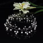 GAŁĄZKA ozdoba do włosów typu wianek kryształki i perełki