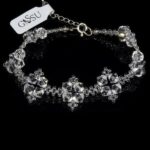 BRANSOLETKA z kryształów Precioso oraz japońskich koralików Toho