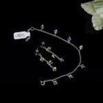 Komplet biżuterii do ślubu kolczyki z bransoletką