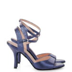 MELISSA - Granatowe sandałki do tańca odkryta piętą