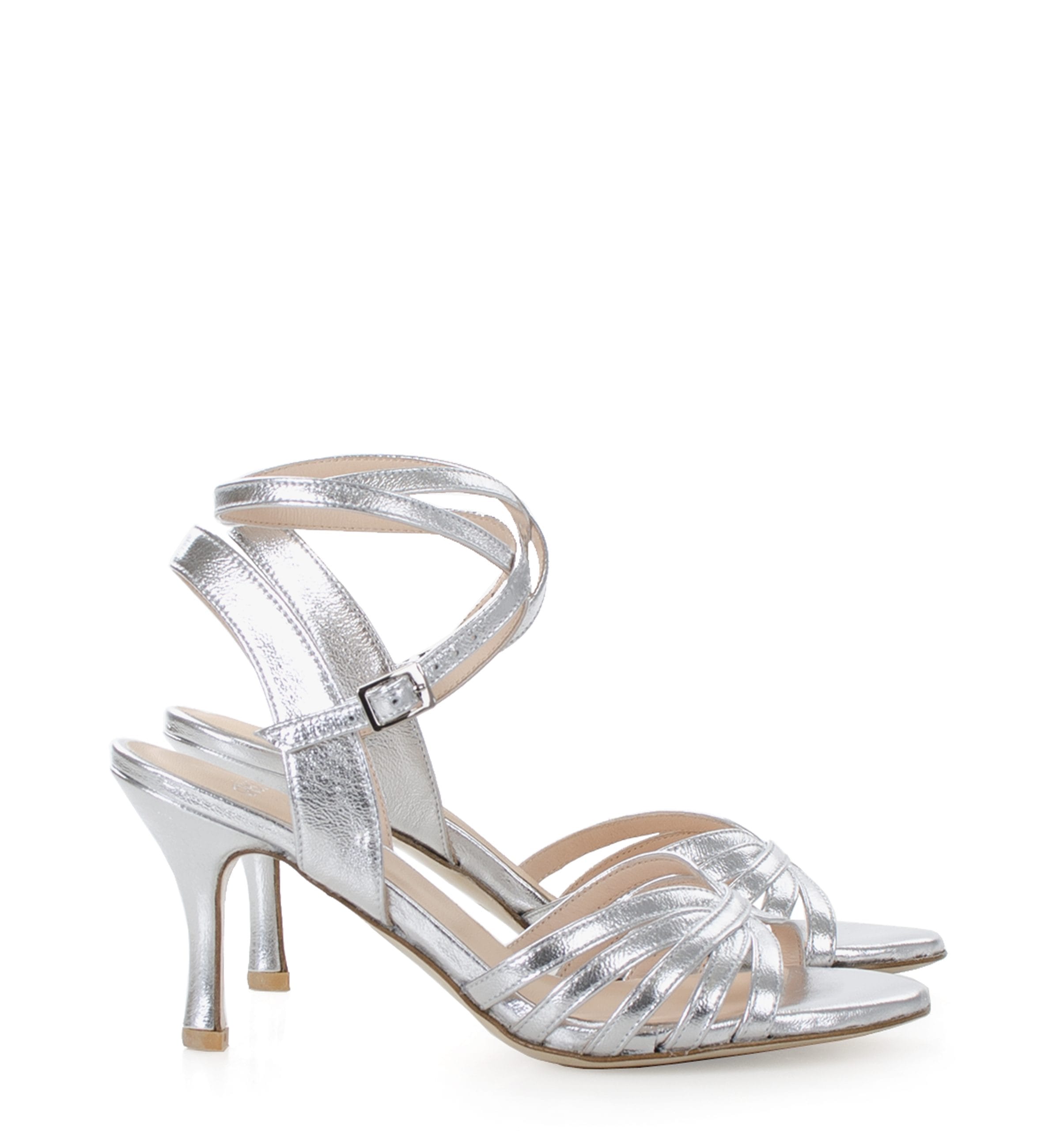 62xx-silver-scaled-1.jpg KAYLA - srebrne sandałki do tańca w paseczki - obrazek 1