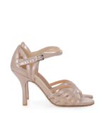 BIANCA - Różowe sandałki do tańca z paskiem