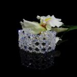 BRANSOLETKA srebrna szeroka z kryształkami Precioso - obrazek 4