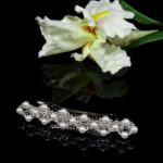 SPINKA do włosów z kryształkami Precioso, perełkami i srebrnymi koralikami