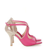 ABELLA - różowo złote sandałki do tańca