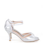 ALEJANDRA - Srebrne sandałki do tańca
