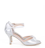 ALEJANDRA - Srebrne sandałki do tańca