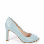 AGATE - Niebieskie błękitne szpilki z odkrytym palcem