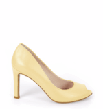 AGATE - Jasne żółte szpilki z odkrytym palcem