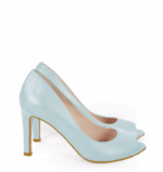 AGATE - Niebieskie błękitne szpilki z odkrytym palcem - obrazek 3