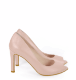 AGATE - Pudrowy róż szpilki z odkrytym palcem - obrazek 3