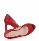 AGATE - Czerwone szpilki z odkrytym palcem - obrazek 2