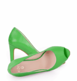 AGATE - Zielone szpilki z odkrytym palcem - obrazek 2