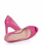 AGATE - Różowe szpilki z odkrytym palcem - obrazek 2