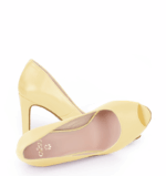 AGATE - Jasne żółte szpilki z odkrytym palcem - obrazek 2