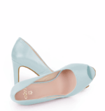 AGATE - Niebieskie błękitne szpilki z odkrytym palcem - obrazek 2