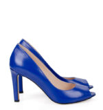 AGATE - Niebieskie cobaltowe szpilki z odkrytym palcem