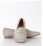 ANITA - beżowe mokasyny licowa skóra - obrazek 5