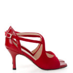 CARMELITA - czerwone sandałki do tańca