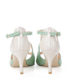 CARMELITA - miętowo-beżowe sandałki do tańca - obrazek 4