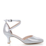 CARMEN - biało-srebrne czółenka do tańca