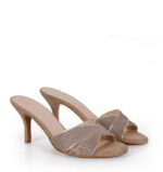 CHRISTINA - klapki beżowe na szpice - obrazek 4