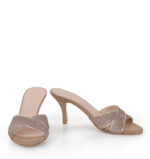 CHRISTINA - klapki beżowe na szpice - obrazek 5