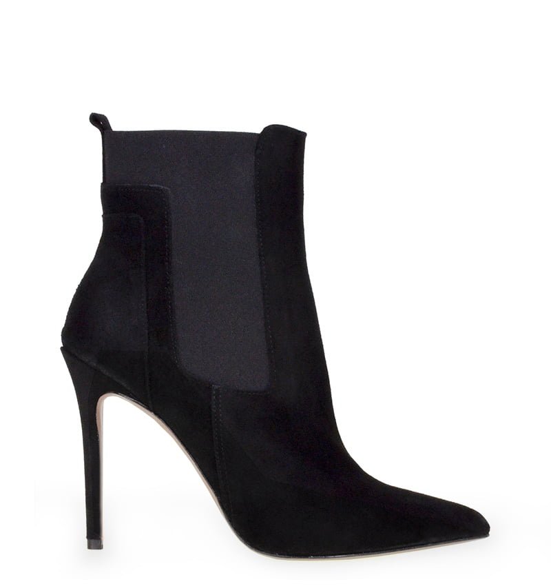 DAGA-bla.jpg DAGA - Czarne botki wsuwane za kostkę na szpilce - obrazek 1