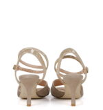 ELENA - Beżowo-złote sandałki do tańca - obrazek 7