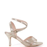 ELENA - Złote sandałki do tańca