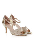 EVA - Złote sandałki do tańca na średniej szpilce - obrazek 2