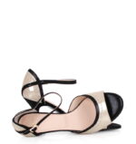 FLORENCIA - Złoto-czarne sandałki do tańca - obrazek 5