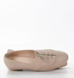 FLORES - beżowe buty na płaskim obcasie do ćwiczeń tanecznych - obrazek 5