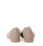 FLORES - beżowe buty na płaskim obcasie do ćwiczeń tanecznych - obrazek 3