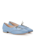 FLORES - buty na płaskim obcasie do ćwiczeń tanecznych, błękitne - obrazek 4
