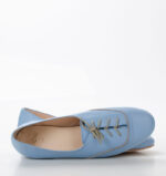 FLORES - buty na płaskim obcasie do ćwiczeń tanecznych, błękitne - obrazek 6