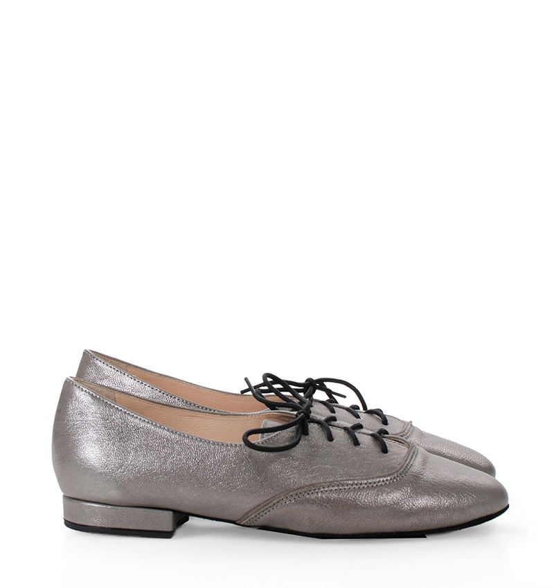 Flores-grafit.jpg FLORES - buty na płaskim obcasie do ćwiczeń tanecznych, grafit - obrazek 1