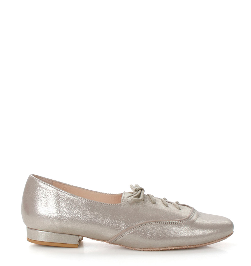 Flores-roz-metal_1.jpg FLORES - buty na płaskim obcasie do ćwiczeń tanecznych, złoty - obrazek 1