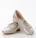 FLORES - buty na płaskim obcasie do ćwiczeń tanecznych, złoty - obrazek 5