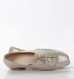 FLORES - buty na płaskim obcasie do ćwiczeń tanecznych, złoty - obrazek 6